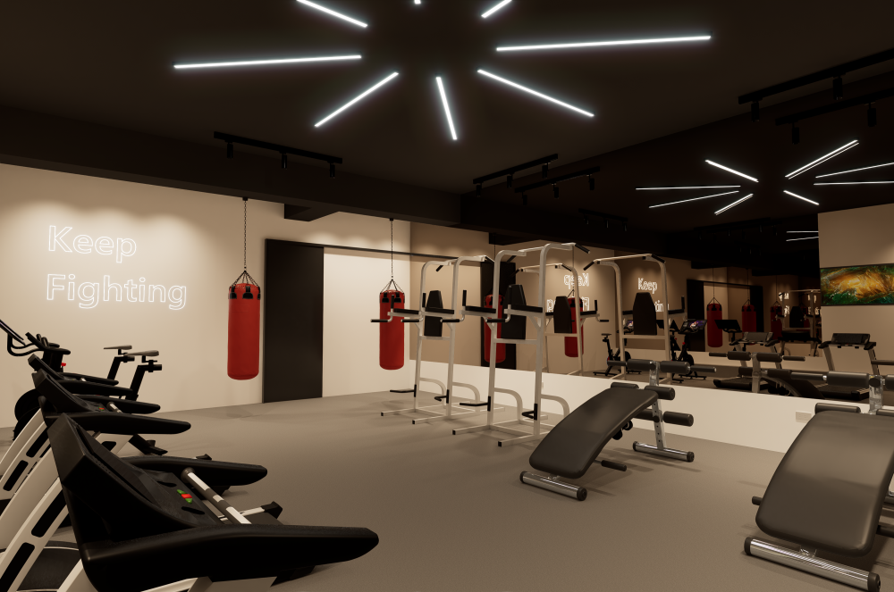 文山一分局B1F健身房裝修工程