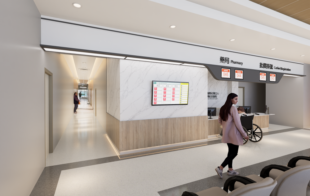 彰化秀傳醫院_門診中醫櫃台設計