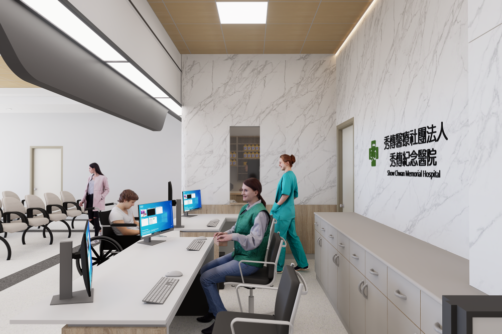 彰化秀傳醫院_門診中醫櫃台設計