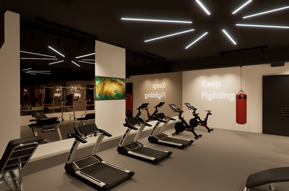 文山一分局B1F健身房裝修工程